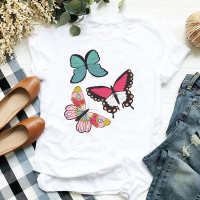 Blusa Estampada Blanca Suelta Casual para Mujer - Image 35
