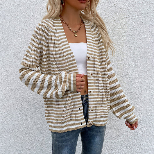 Cardigan con Botones Estilo Europeo Americano - Image 14