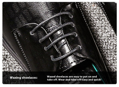 Zapatos Casuales de Cuero Genuino Británicos para Hombre - Tallas Grandes - Image 11