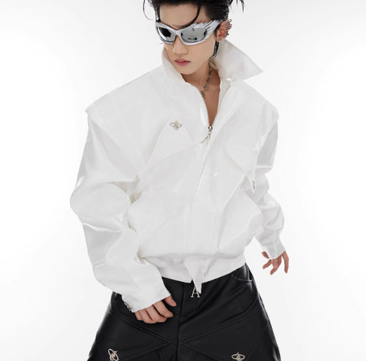 Chaqueta Corta Acolchada Streamer con Hombreras - Image 7