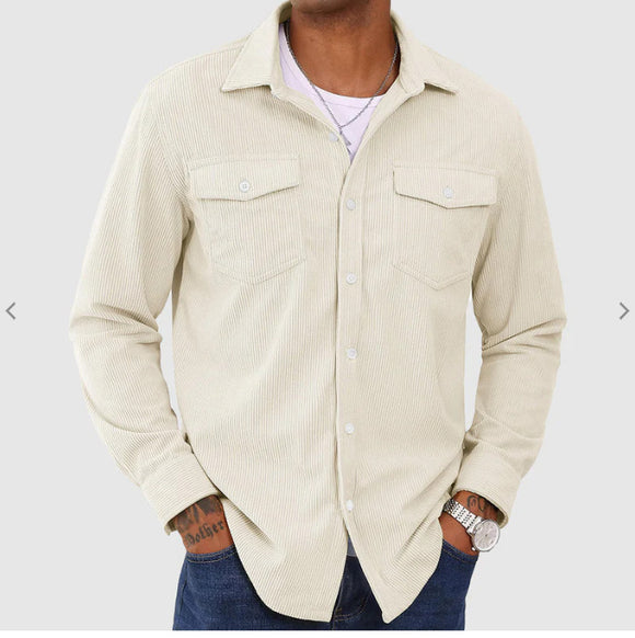 Camisa Exterior Estilo Europeo para Hombre
