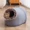 Nido Térmico para Gatos con Forro Polar - Saco de Dormir Cerrado Otoño e Invierno