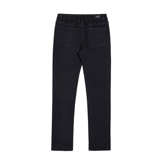 Jeans Casual Holgados con Tachuelas y Lavado Diamante - Image 2