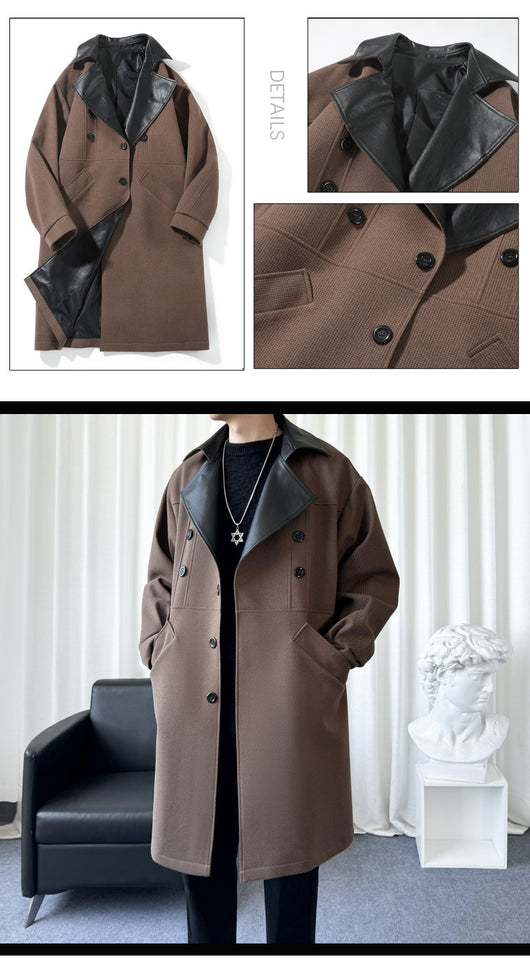 Abrigo de Lana para Hombre Estilo Coreano - Image 10