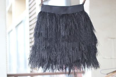Falda con Panel de Plumas - Image 11