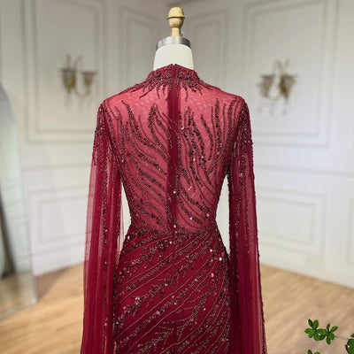 Vestido de Gala Elegante con Mangas Volantes y Falda Sirena - Image 57