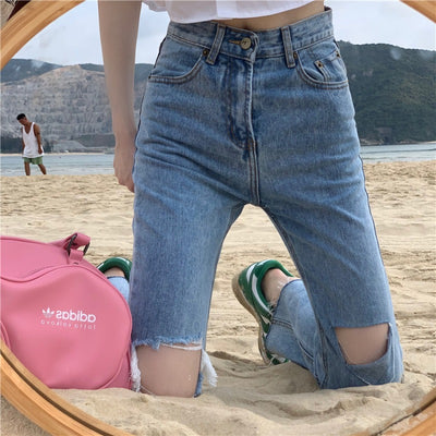 Jeans Cropped Slim Ajustado Mujer - Diseño Recto y Definido - Image 6