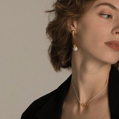 Aretes de Perla Elegantes y Minimalistas para Mujer - Image 5
