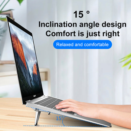 Soporte Vertical Refrigerante para Laptop - Aluminio Plegable Compatible con Apple - Image 2