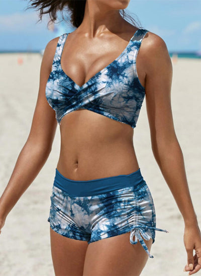 Bikini Bandeau Convertible con Tirantes Removibles y Talle Alto Atrevido - Image 3