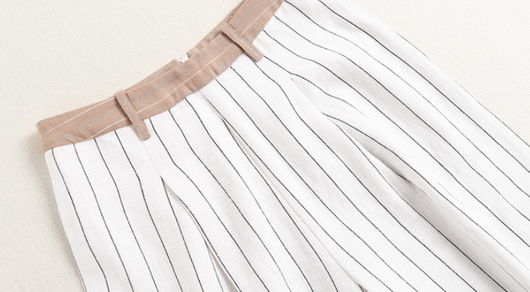 Conjunto Casual de Rayas: Playera y Pantalón Ancho Elegante - Image 10