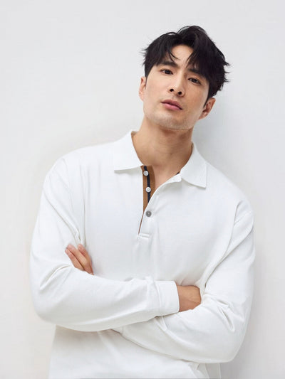 Camisa Casual de Manga Larga Relajada con Cuello Clásico - Image 15