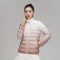Chaqueta Acolchada Mujer Degradado Cuello Alto Elegante