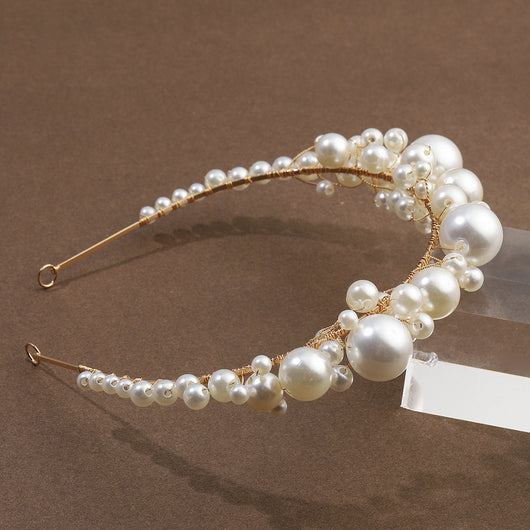 Diadema Nupcial Retro con Perlas - Diseño Minimalista Elegante - Image 10