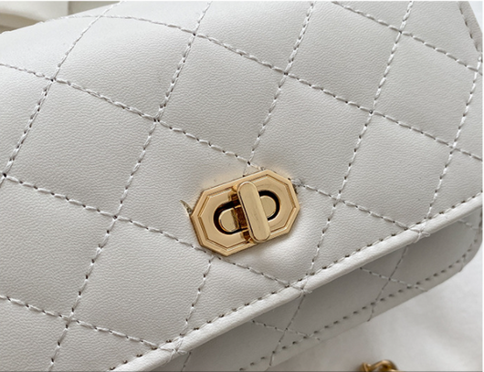 Bolso Mensajero Cadena de Perlas con Diseño Romboidal - Image 21