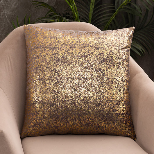 Funda de Almohada Terciopelo Copo de Nieve con Estampado Dorado - Image 8