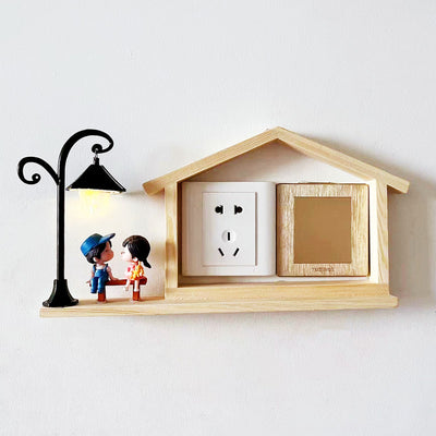 Marco Decorativo Hidropónico con Enchufe de Madera y Pegatinas - Image 26