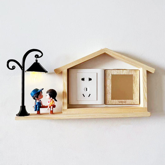 Marco Decorativo Hidropónico con Enchufe de Madera y Pegatinas - Image 26