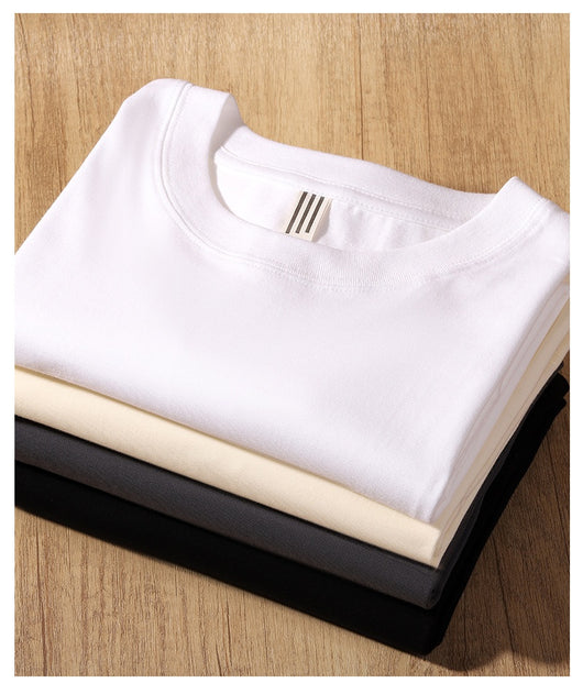 Camiseta Básica de Algodón con Cuello Redondo y Manga Larga para Hombre - Image 22