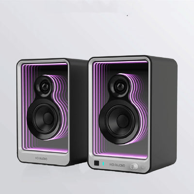 Parlante Monitor Bluetooth HiFi con Luz LED para Computadora y TV