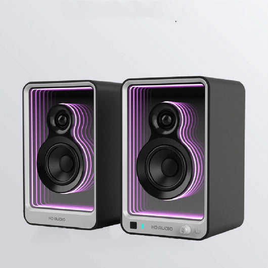 Parlante Monitor Bluetooth HiFi con Luz LED para Computadora y TV