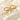 Double Freshwater Pearl Pendant Double Gold Plated Stainless Steel Earrings
