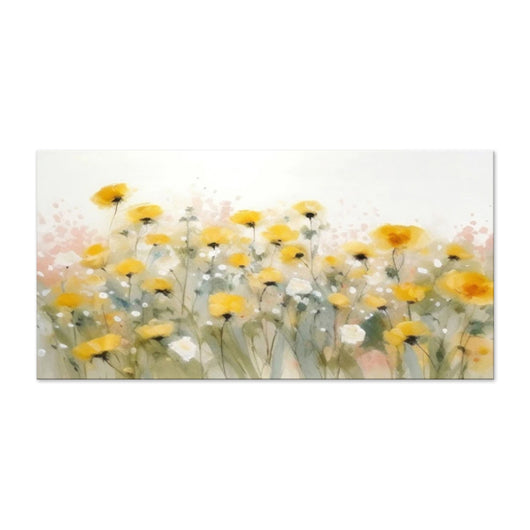 Cuadro de Flores Acuarela Pintado a Mano - Lienzo Decorativo para Sala y Comedor - Image 8