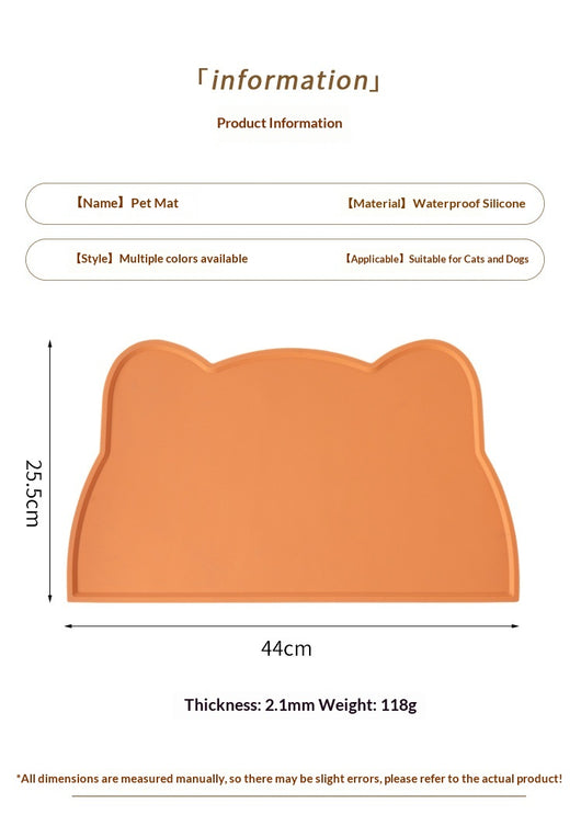 Tapete de Silicona con Forma de Gato - Impermeable y Fácil de Limpiar - Image 21