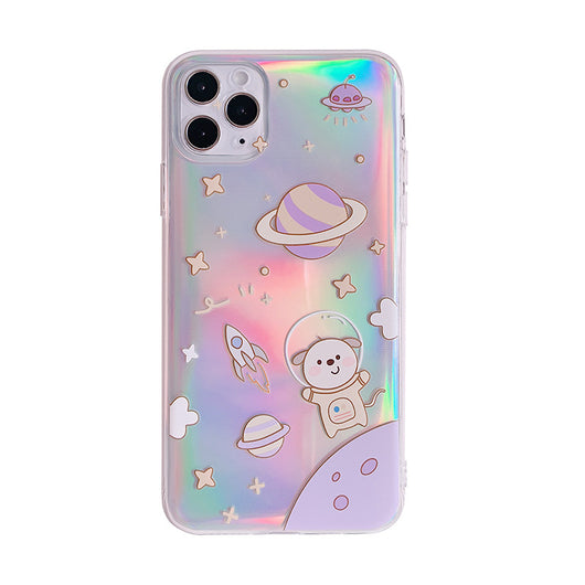 Funda para iPhone con Diseño Láser Perro Espacial - Image 10