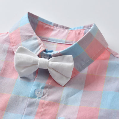 Conjunto Elegante para Niño con Camisa y Pantalón Corto - Image 12