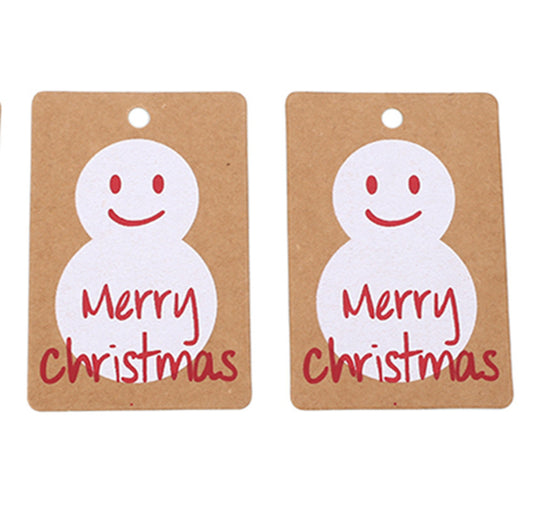 Etiquetas Vintage de Papel Kraft para Decoración de Árbol de Navidad - Image 2