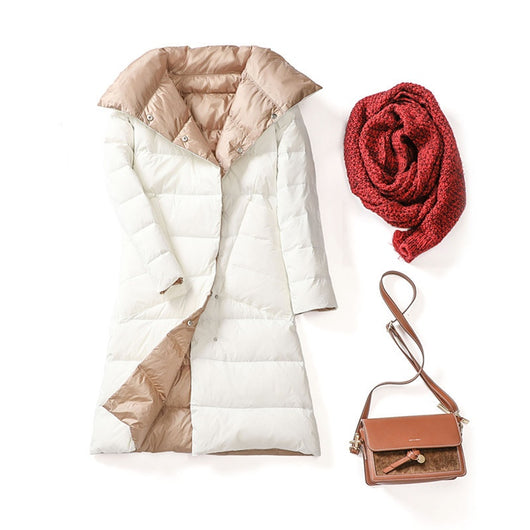Chaqueta de Plumón de Pato Ligera - Abrigo Invernal Midi Elegante - Image 8
