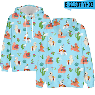 Sudadera con Capucha Estampado Digital 3D Tendencia Actual - Image 6