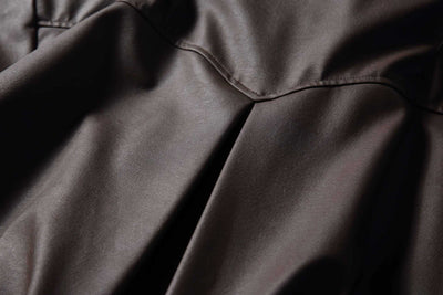 Chaqueta de Cuero para Motociclista - Estilo Clásico Masculino - Image 20