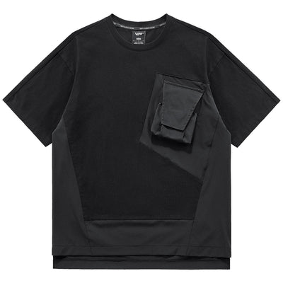 Playera Holgada para Hombre con Diseño Patchwork Moderno - Image 8