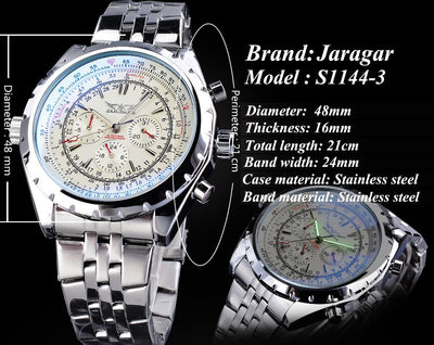 Reloj Mecánico Hueco de Gran Esfera Multifunción - Image 10