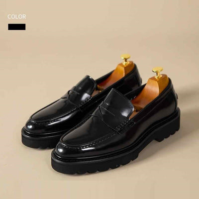 Zapatos Casuales de Cuero con Plataforma Elevada para Hombre - Image 2