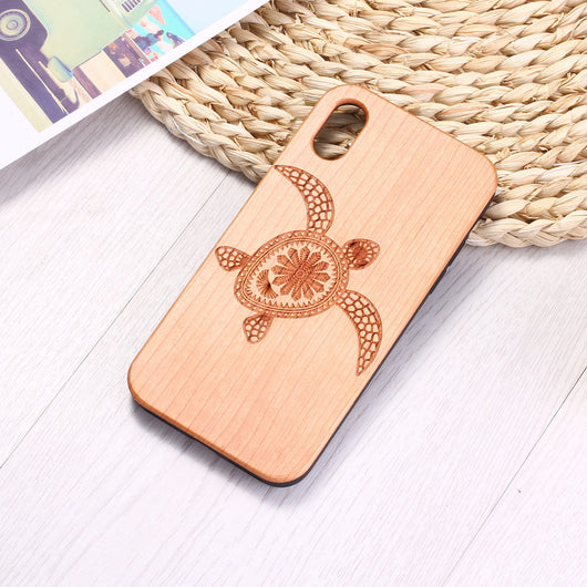 Funda para móvil de madera de cerezo con protección TPU - Image 5