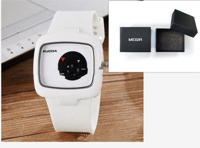 Reloj de Moda para Mujer Blanco y Negro Minimalista - Image 7