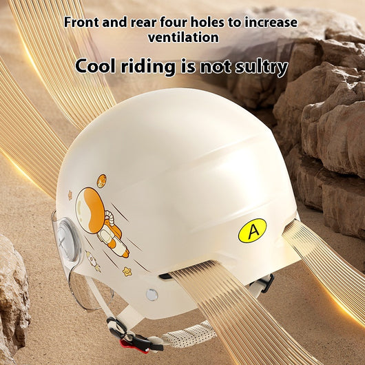 Casco de Moto Eléctrica Semiabierto de Seguridad Unisex Verano - Image 3