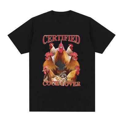 Playera Divertida para Mujer con Meme de Pollo Enamorado