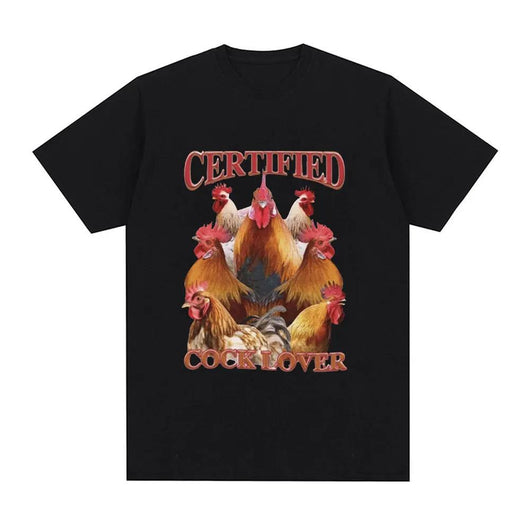 Playera Divertida para Mujer con Meme de Pollo Enamorado