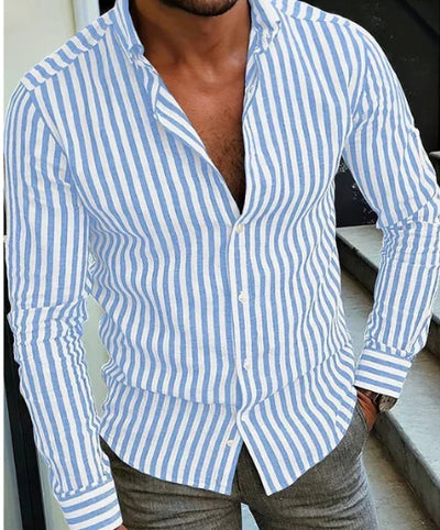 Camisa Manga Larga Casual Otoño para Hombre - Image 2