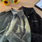 Camisa de Pana Bordada Estilo Retro Americano Premium para Hombre