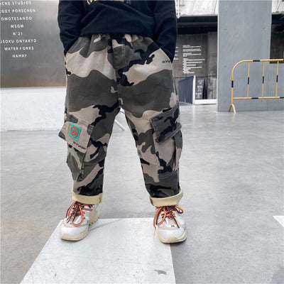 Pantalones de camuflaje otoñal para niños - Image 11