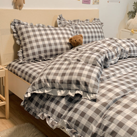 Juego de Cama Princesa de Tres Piezas con Motivo de Corazones para Niñas - Image 24