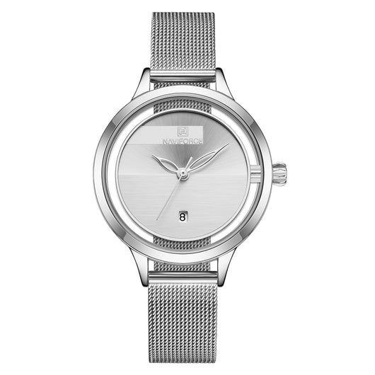 Reloj de Pulsera Mujer Malla Metálica con Calendario - Image 11