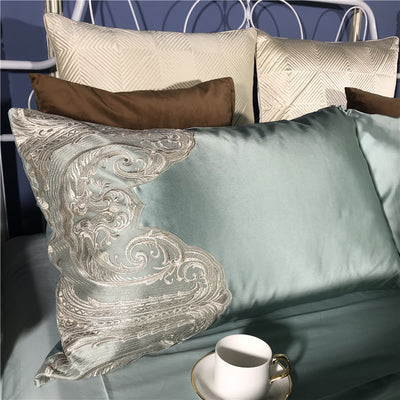 Juego de Cama 4 Piezas Algodón Premium con Encaje y Toque Sedoso - Image 13