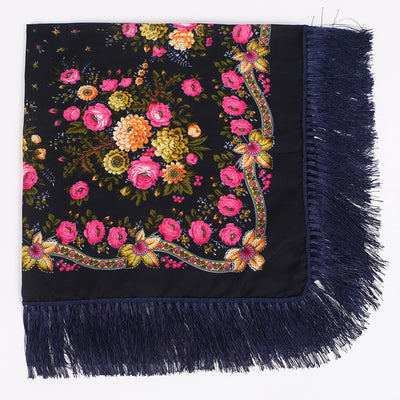 Pañuelo Étnico Estampado con Flecos de Rayón - Image 19