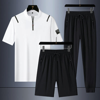 Traje Tres Piezas Ice Silk de Secado Rápido para Hombre - Image 3